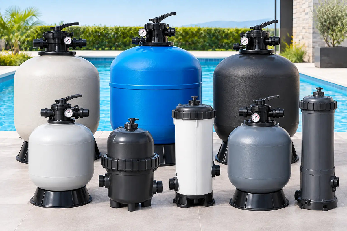 Diferentes filtros para piscinas