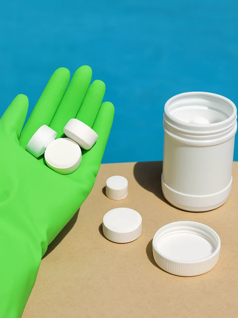 Cloro en Tabletas 1 kg para Piscinas Armables Química Universal