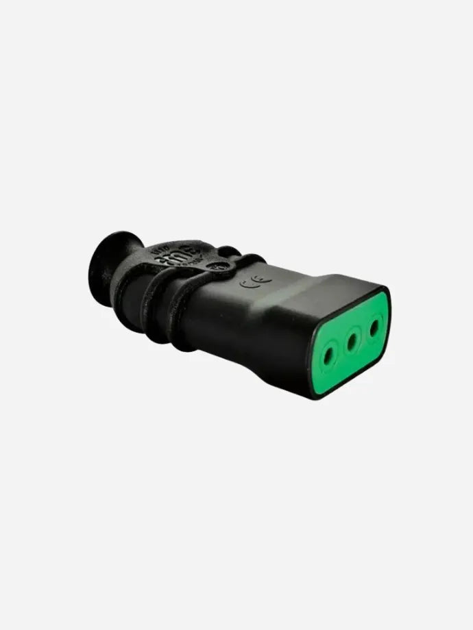 Enchufe Volante 2P+T 10A Negro Fanton