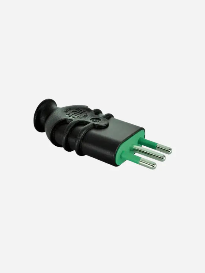 Enchufe Volante 2P+T 10A Negro Fanton